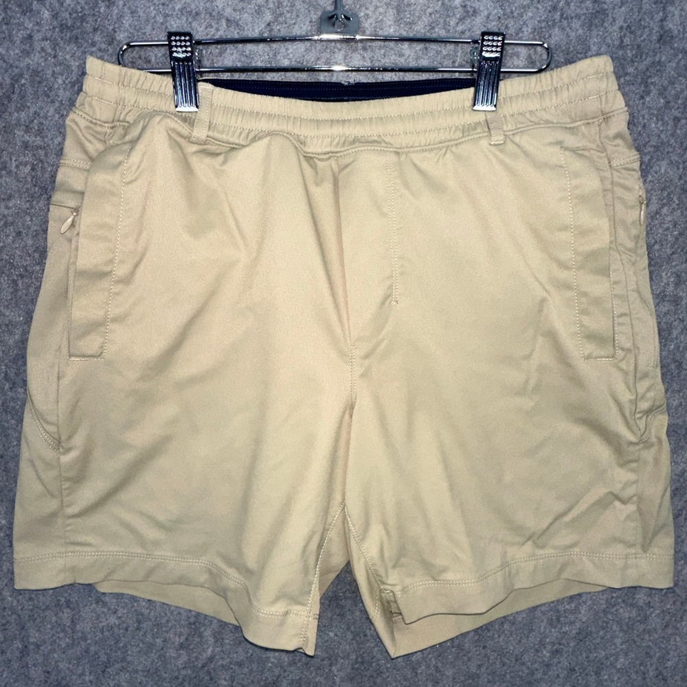Birddogs Shorts Mens M Tan Classic Gym Athletic Lined Khaki 6 Inseam